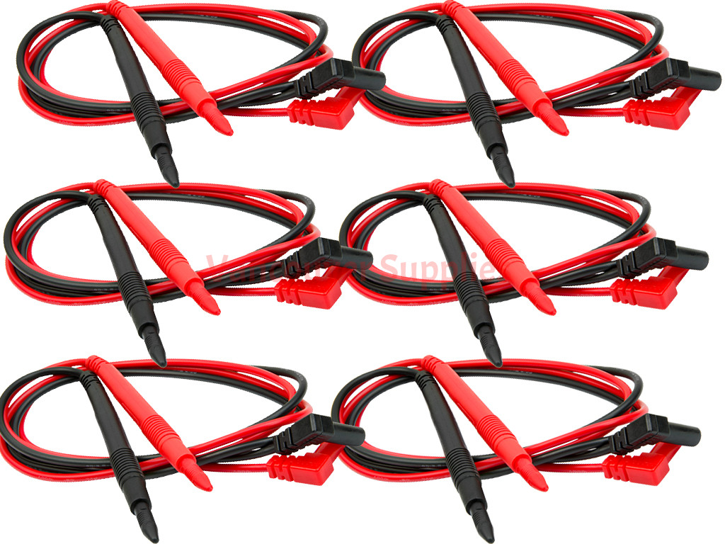 thumbnail image 2 of Elesyde Multimeter Probe Test Leads – Ultra Fine Needle Tip – Alligator Clip Ends 2 of 5